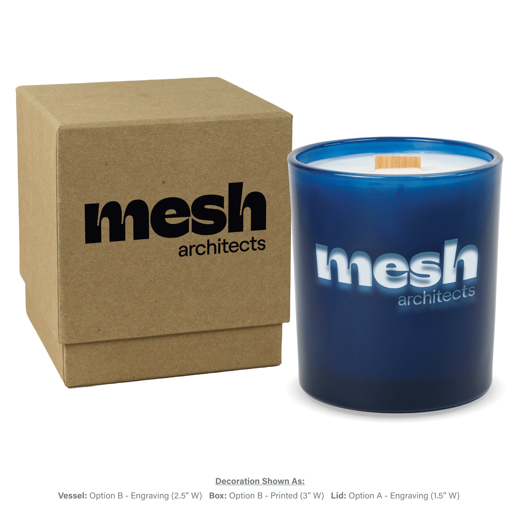 14 oz. Luxury Engraved Candles with gift box