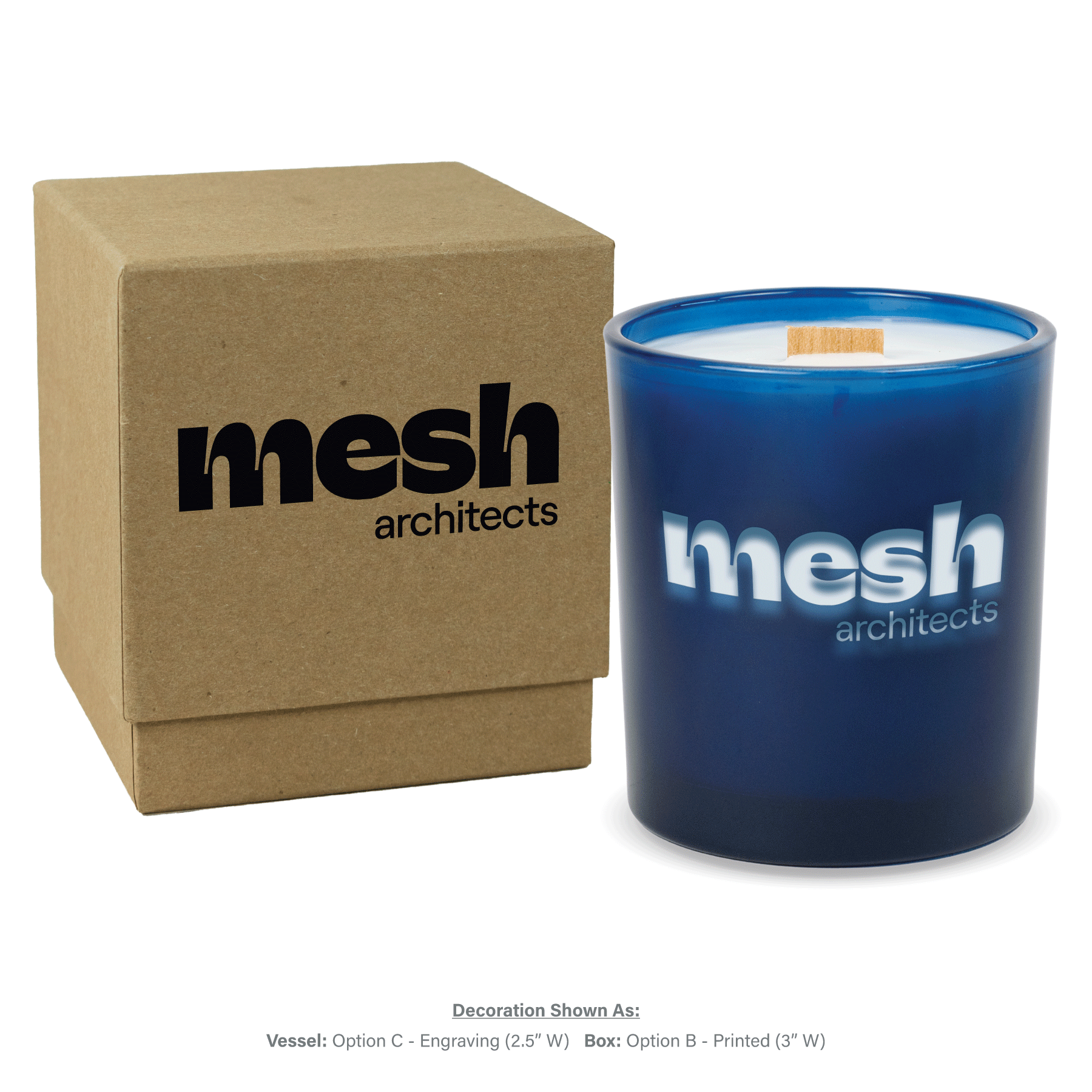 14 oz. Luxury Engraved Candles with gift box