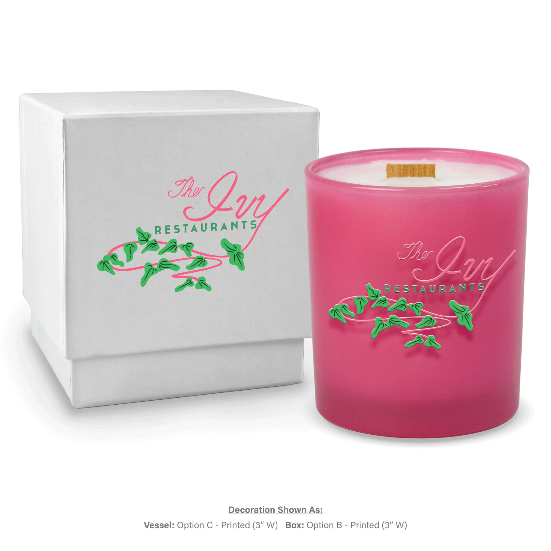 14 oz. Luxury Printed Candles with Gift Box