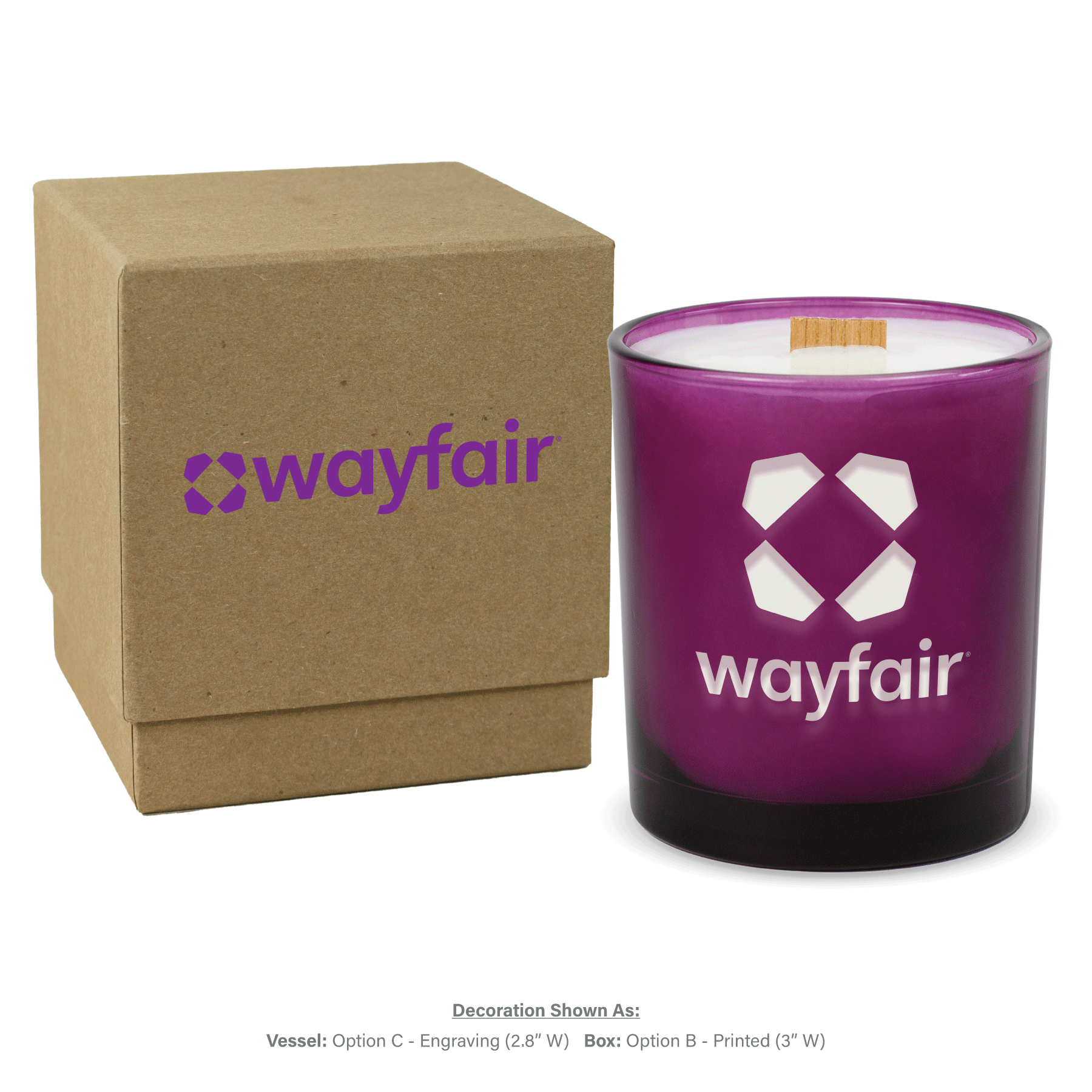 14 oz. Luxury Engraved Candles with gift box