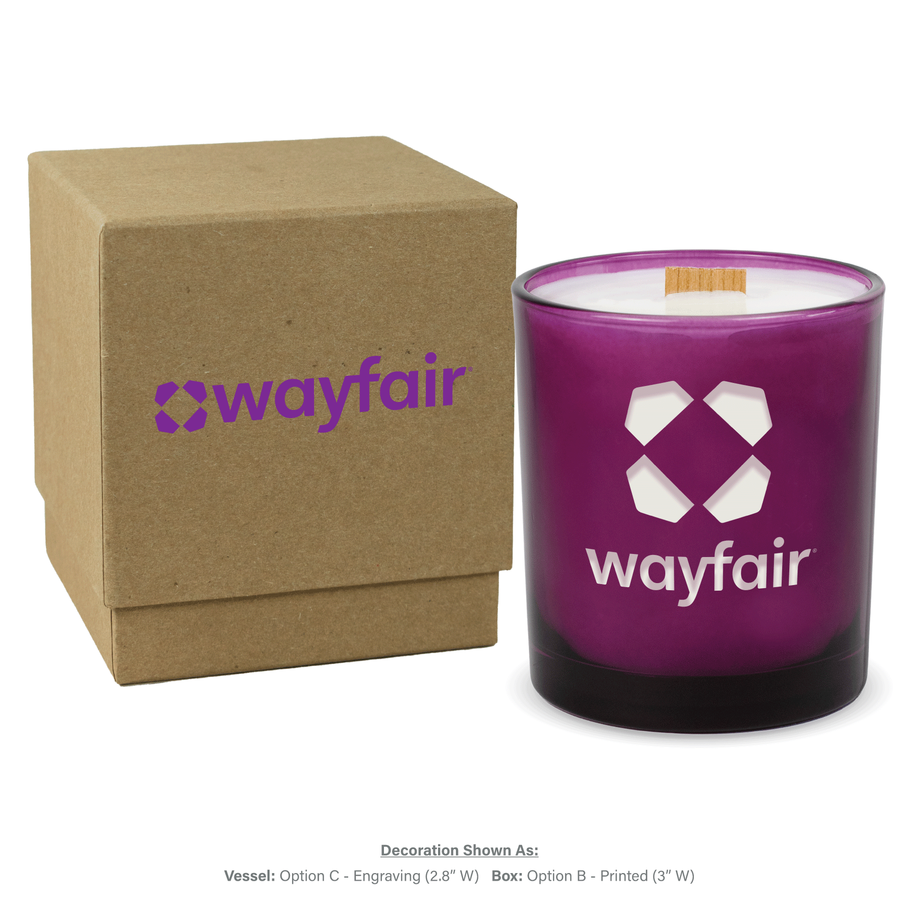 14 oz. Luxury Engraved Candles with gift box