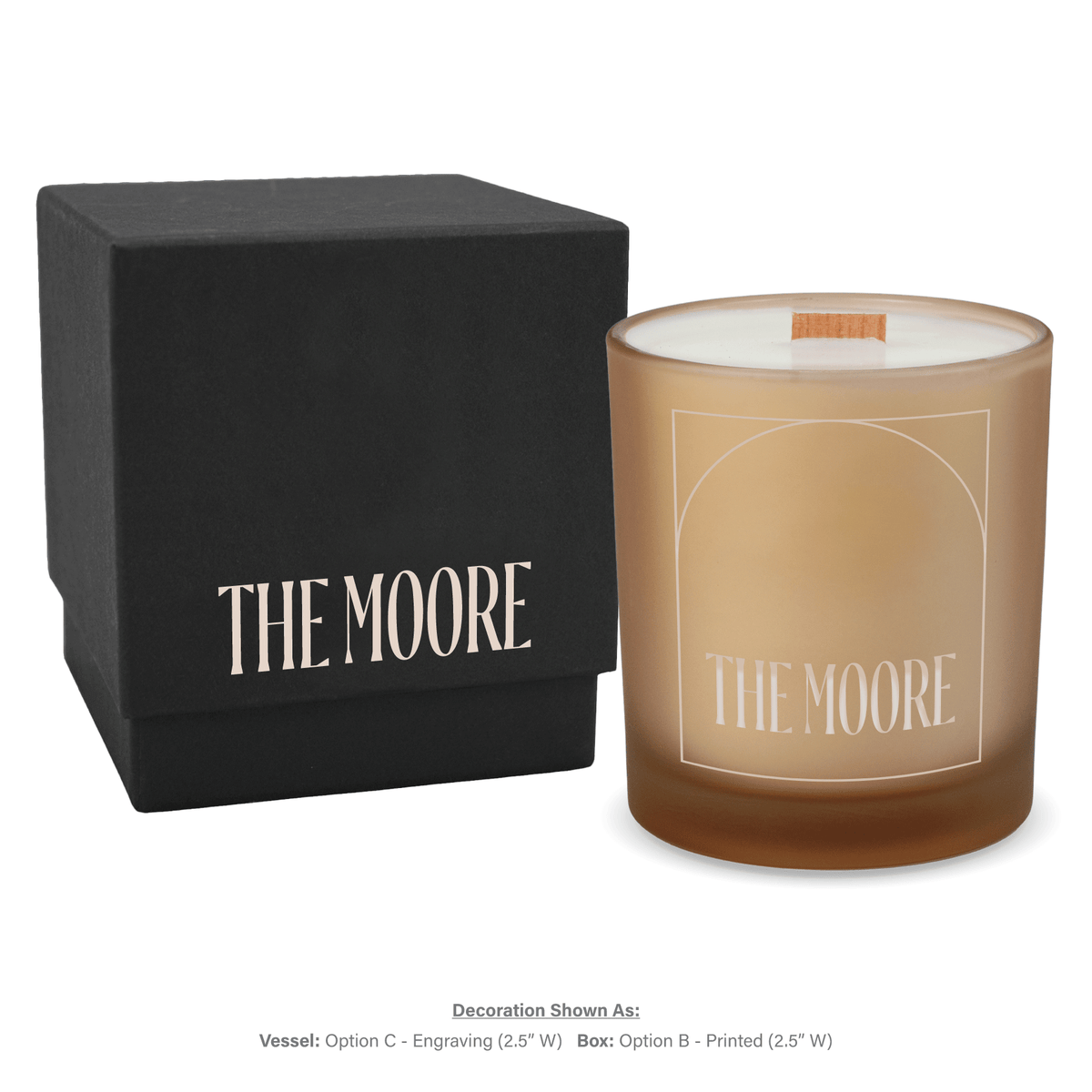 14 oz. Luxury Engraved Candles with gift box