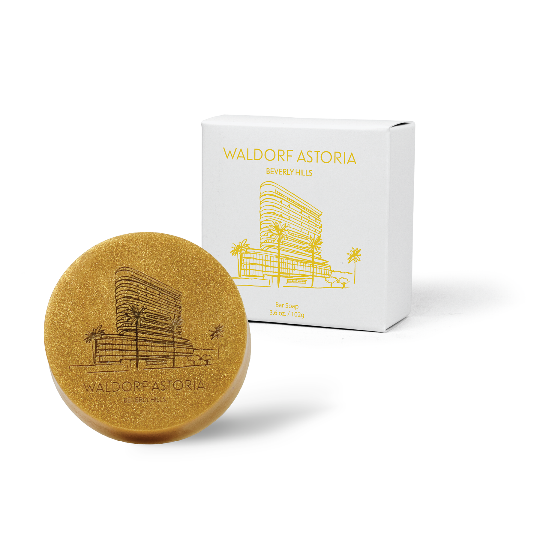 Signature Branded™ Gold Round Bar Soap