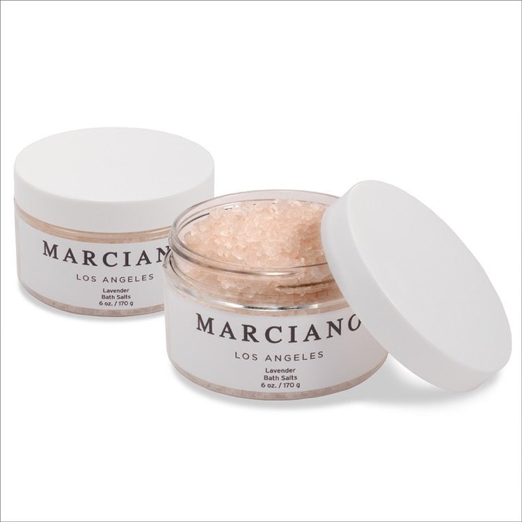 Private label bath salts jars with custom 4-color labels, manufactured by Bath Promotions