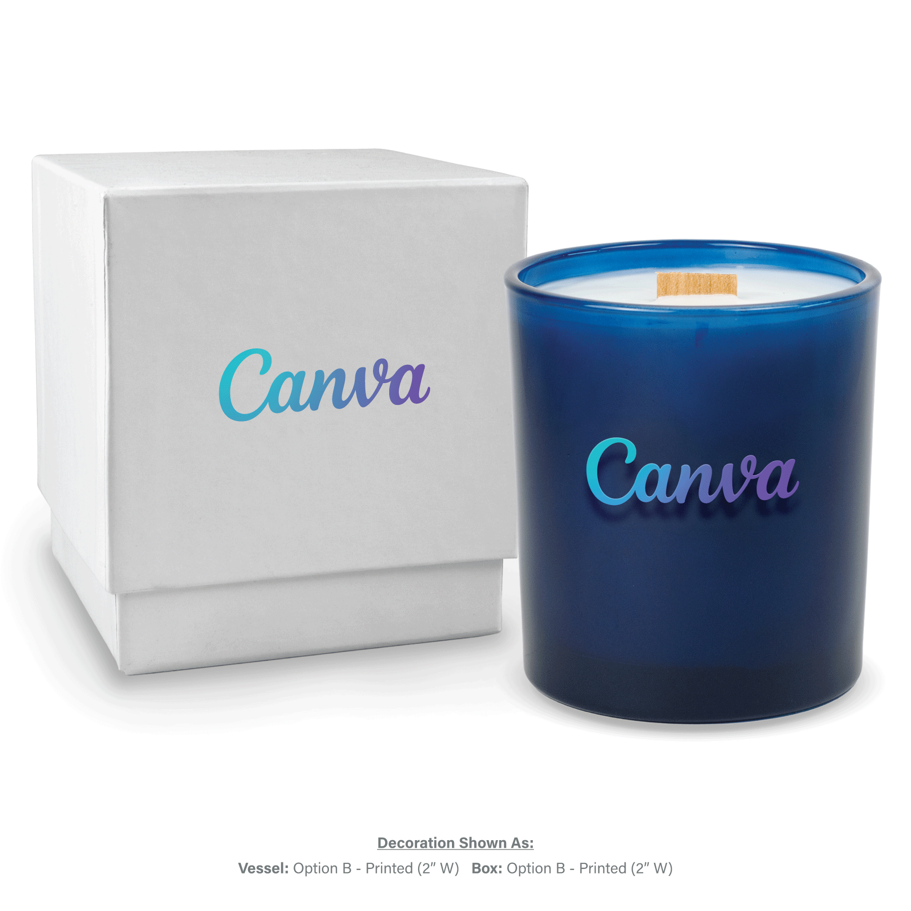 14 oz. Luxury Printed Candles with Gift Box