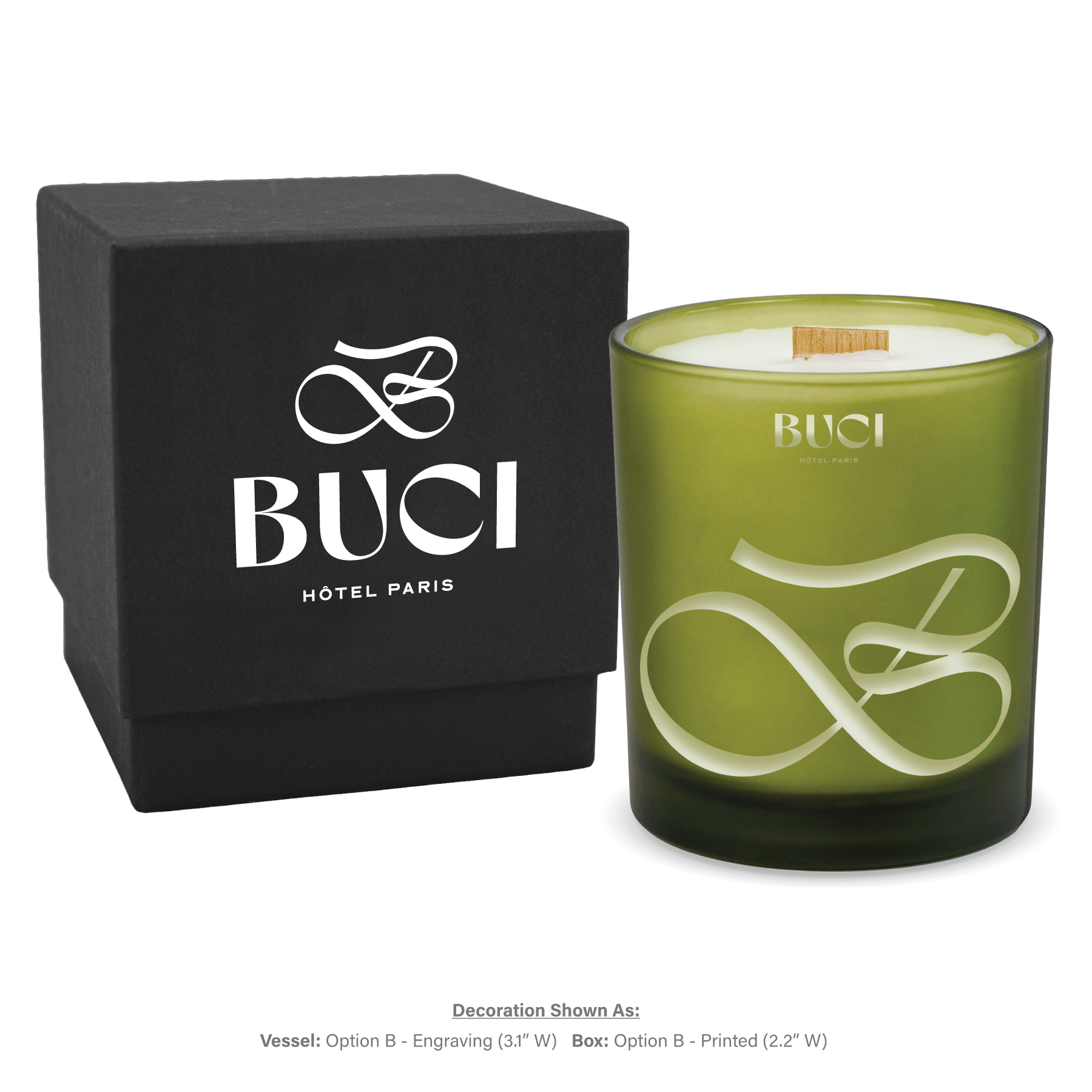 14 oz. Luxury Engraved Candles with gift box