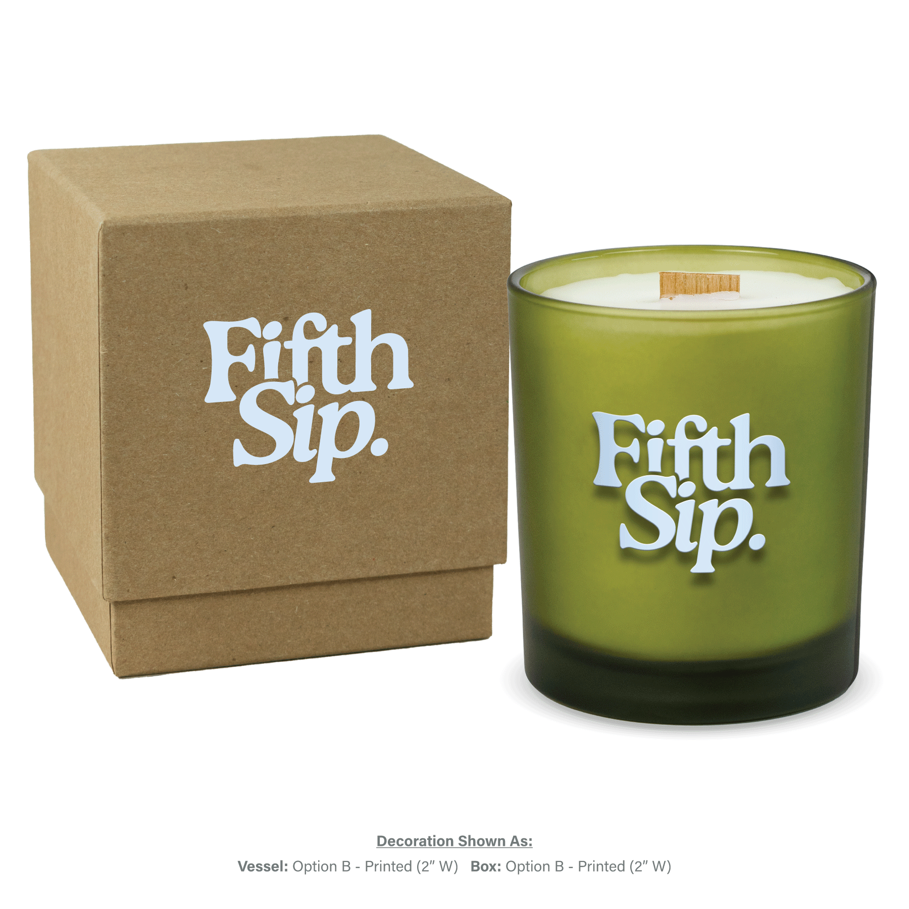 14 oz. Luxury Printed Candles with Gift Box