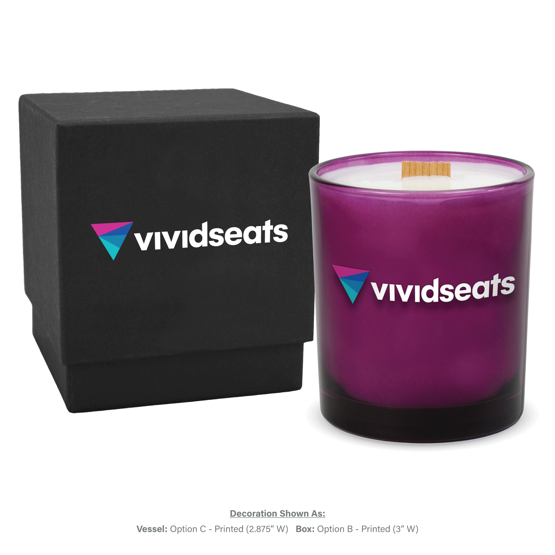 14 oz. Luxury Printed Candles with Gift Box