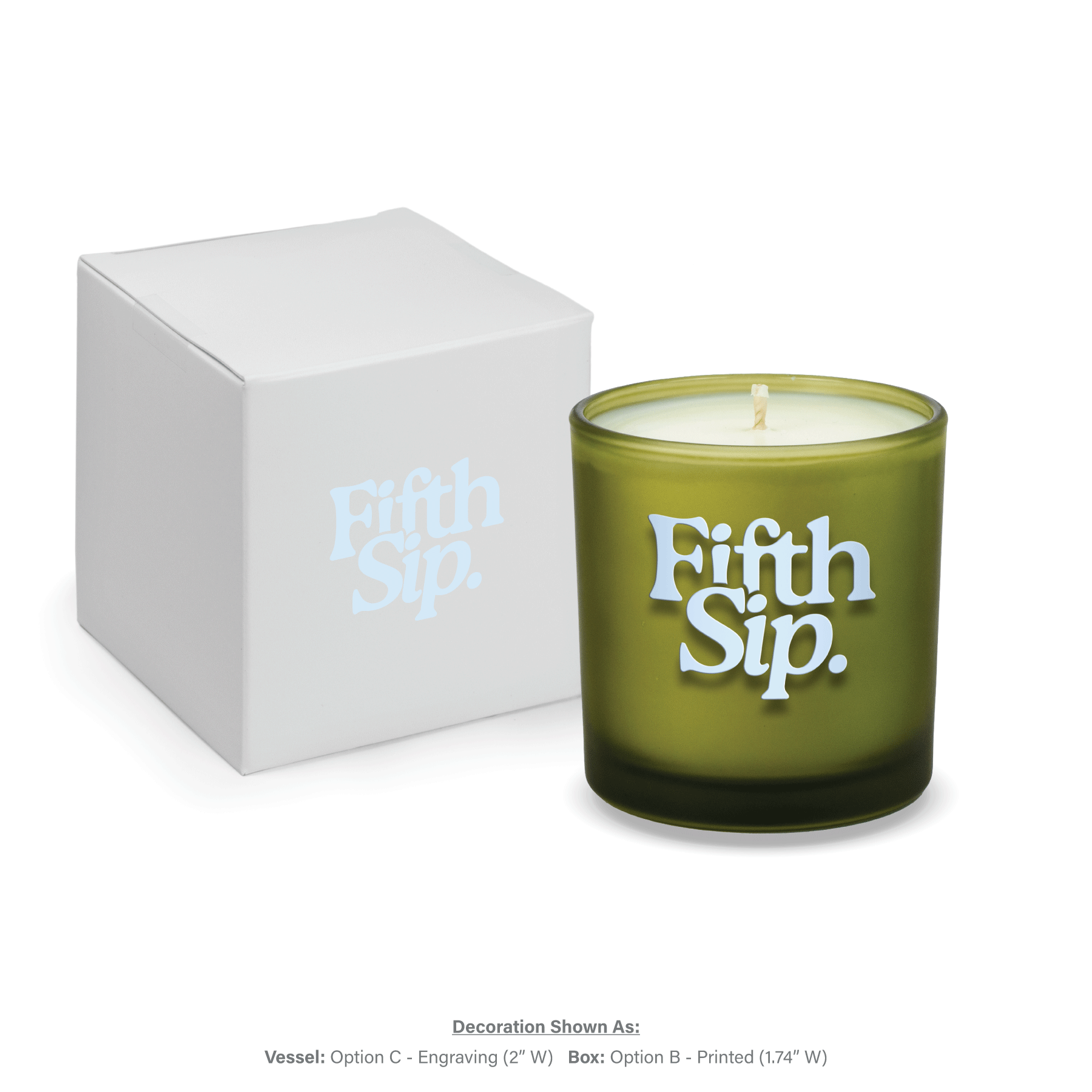 9 oz. Printed Candles with Gift Box