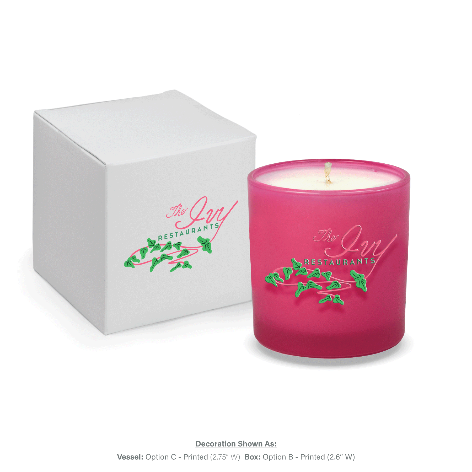 9 oz. Printed Candles with Gift Box