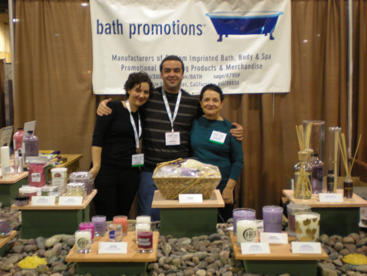 The Bath Promotions family team at the PPAI trade show