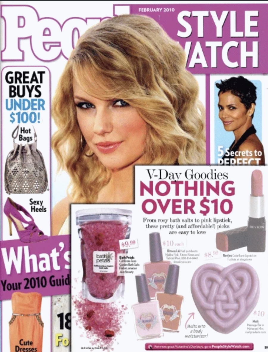 Bath Petals California Rose Garden Bath Salts featured in People StyleWatch, February 2010