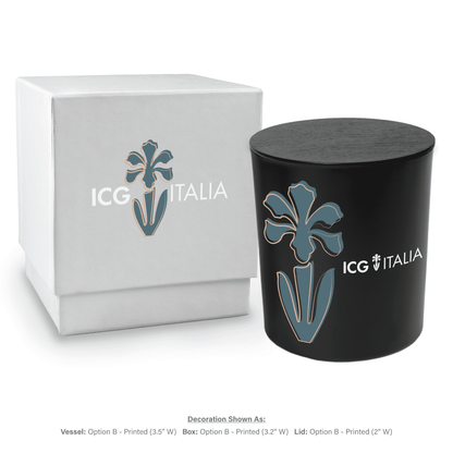 14 oz. Black Luxury Candle with Gift Box - Printed